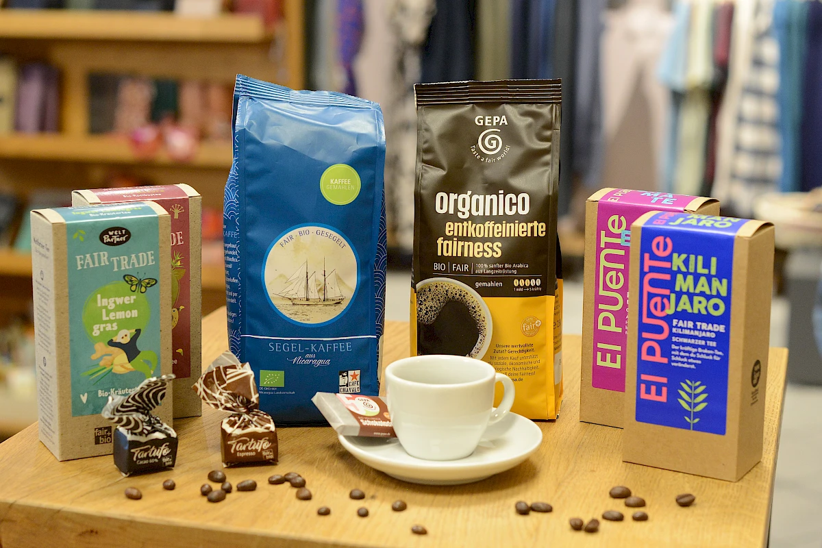 Kaffee und Tee aus Fairem Handel im Weltladen