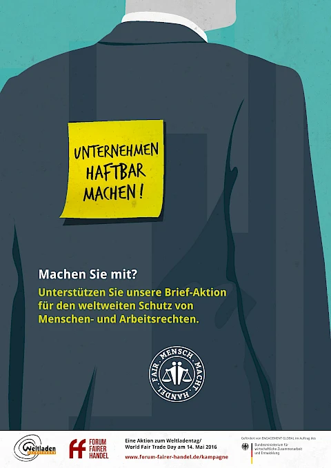 Weltladentag 2016 "Unternehmen haftbar machen"