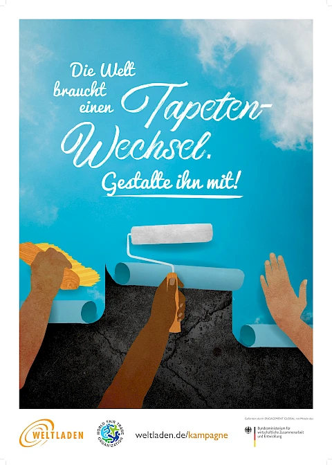 Weltladentag 2021 "Die Welt braucht einen Tapetenwechsel"